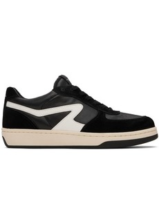 rag & bone Black & White Retro Court Sneakers