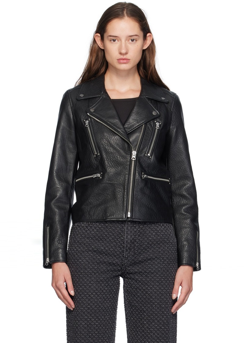 rag & bone Black Arrow Leather Jacket