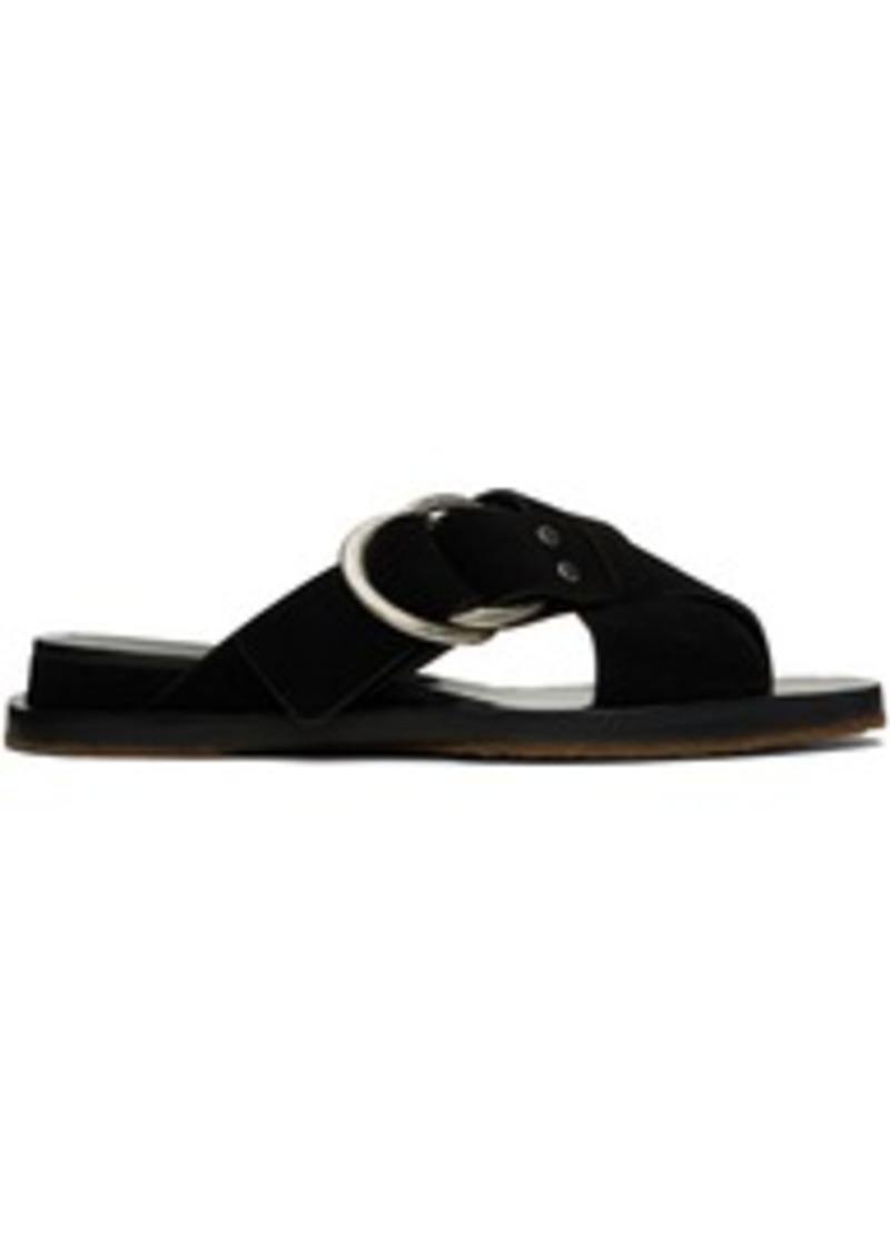 rag & bone Black Beau Cross Sandals