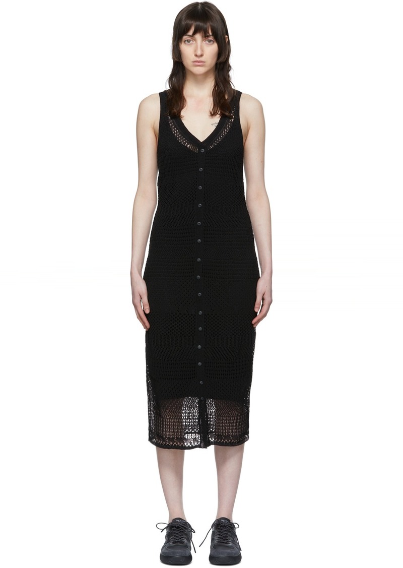 rag & bone Black Cotton Blend Dress