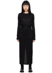 rag & bone Black Crewneck Maxi Dress