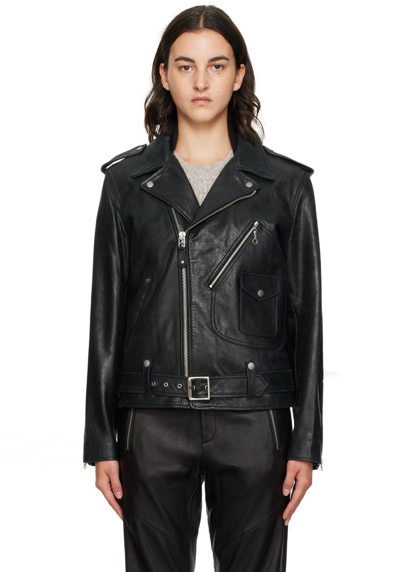rag & bone Black Dallas Leather Jacket