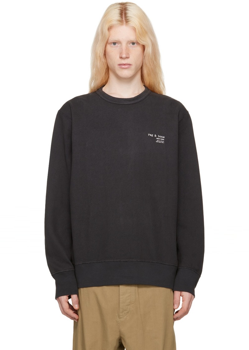 rag & bone Black Damon Sweatshirt