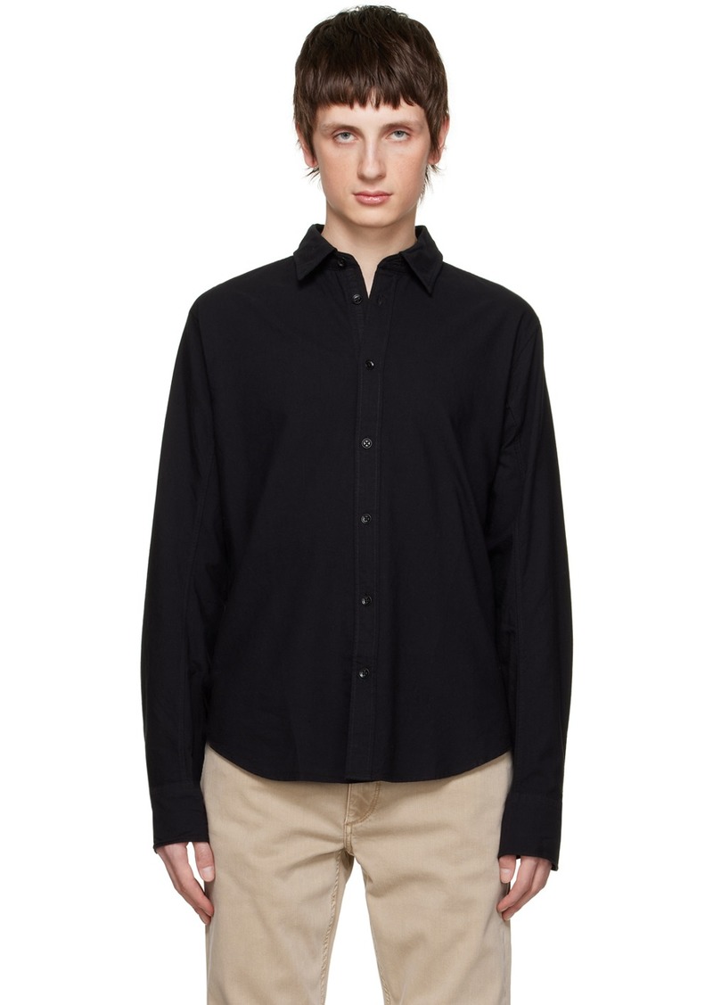 rag & bone Black Engineered Shirt