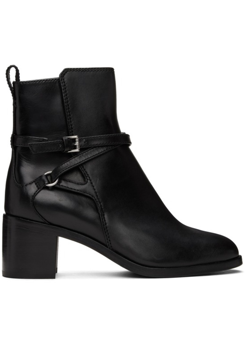 rag & bone Black Hazel Buckle Boots