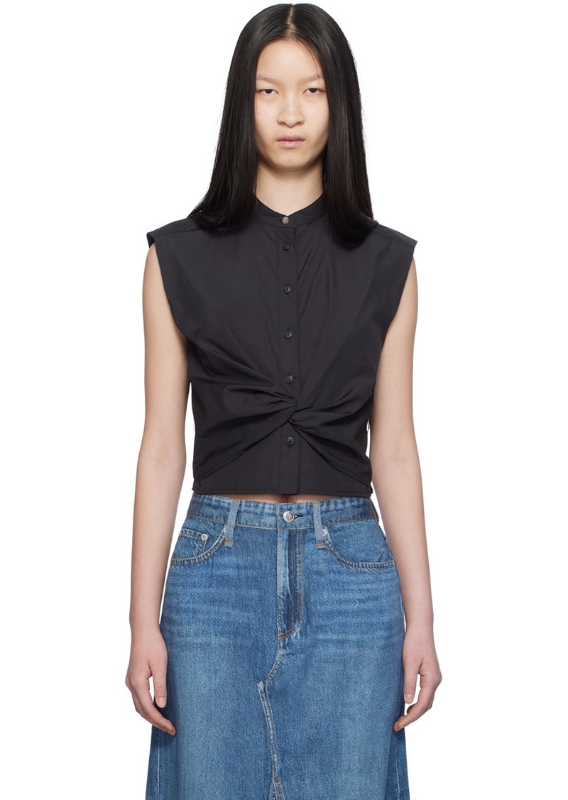 rag & bone Black Louisa Shirt