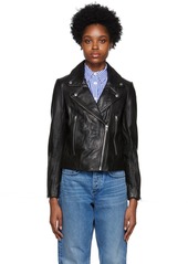 rag & bone Black Mack Leather Jacket