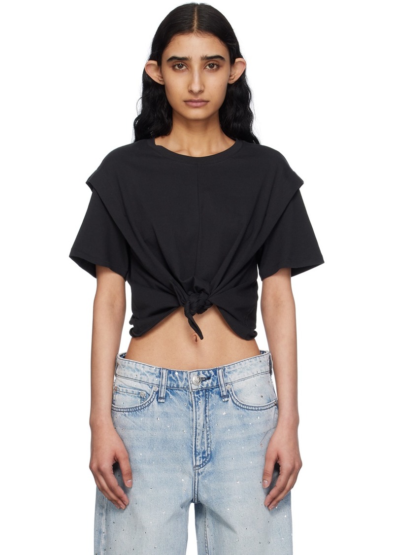 rag & bone Black Mica Tie T-Shirt