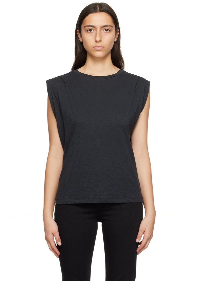 rag & bone Black 'The Slub' Tank Top