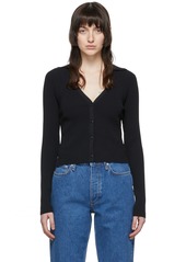 rag & bone Black Viscose Cardigan