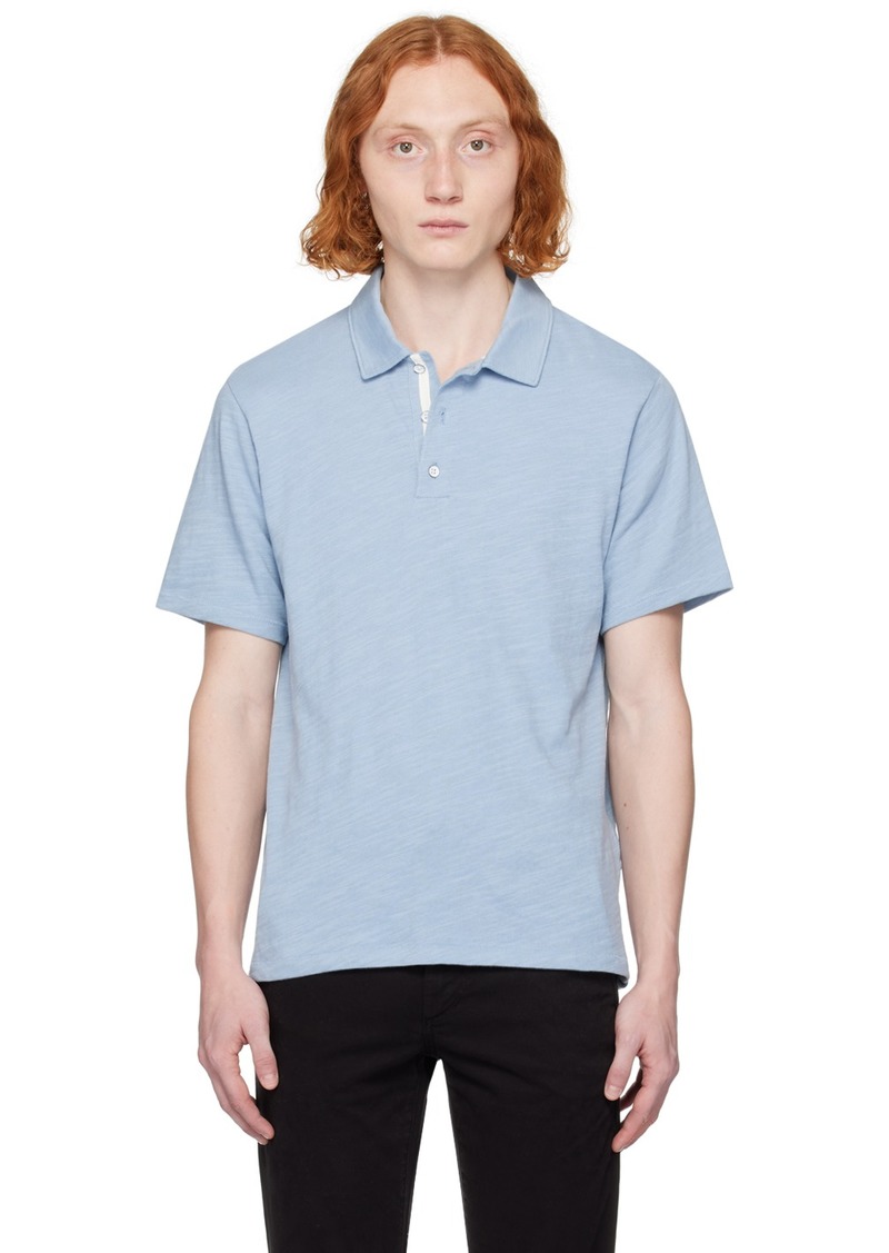 rag & bone Blue Classic Flame Polo