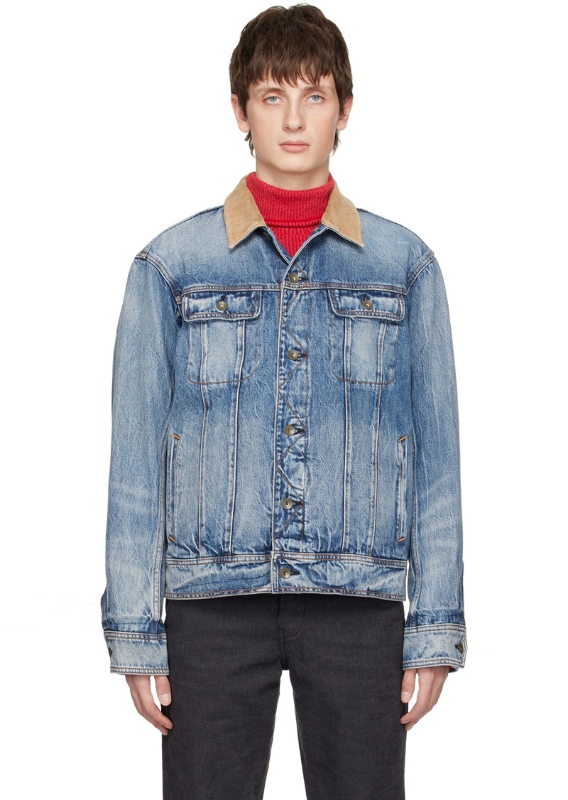 rag & bone Blue Eli Trucker Denim Jacket