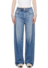 rag & bone Blue Miramar Wide-Leg Trousers