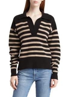 rag & bone Bridget Stripe Polo Sweater