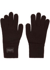 rag & bone Brown Addison Tech Gloves