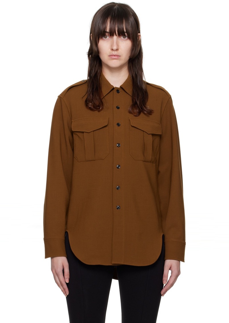 rag & bone Brown Howie Military Shirt