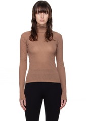 rag & bone Brown Shaw Turtleneck