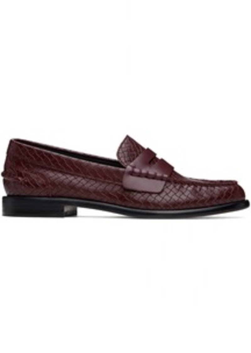 rag & bone Burgundy Carter Leather Loafers