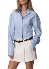 rag & bone Claudia Crop Button-Up Shirt