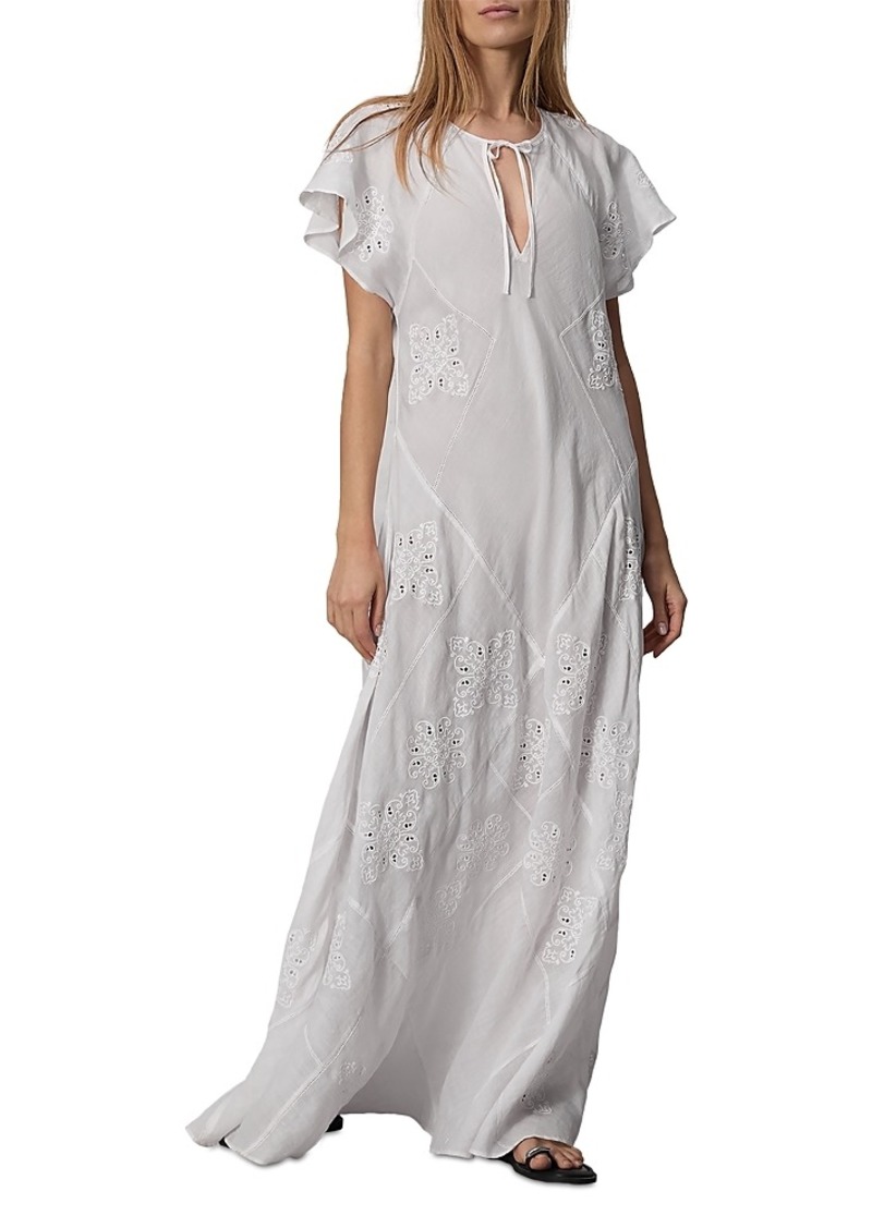 rag & bone Delancy Embroidered Maxi Dress