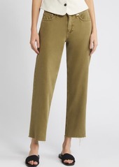 rag & bone Featherweight Dre Raw Hem Low Rise Baggy Wide Leg Pants