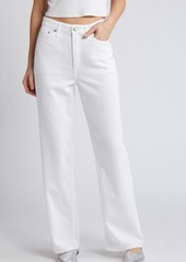 rag & bone Featherweight Logan Mid Rise Wide Leg Jeans