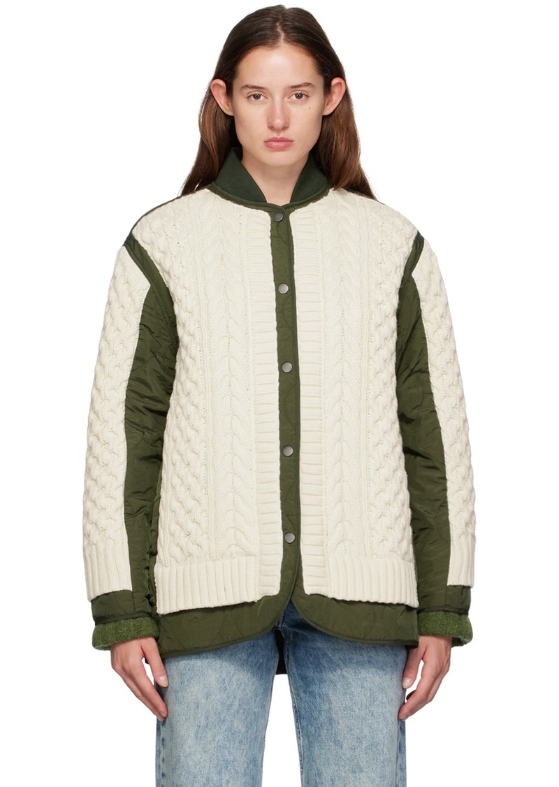 rag & bone Green & Off-White Winnie Jacket