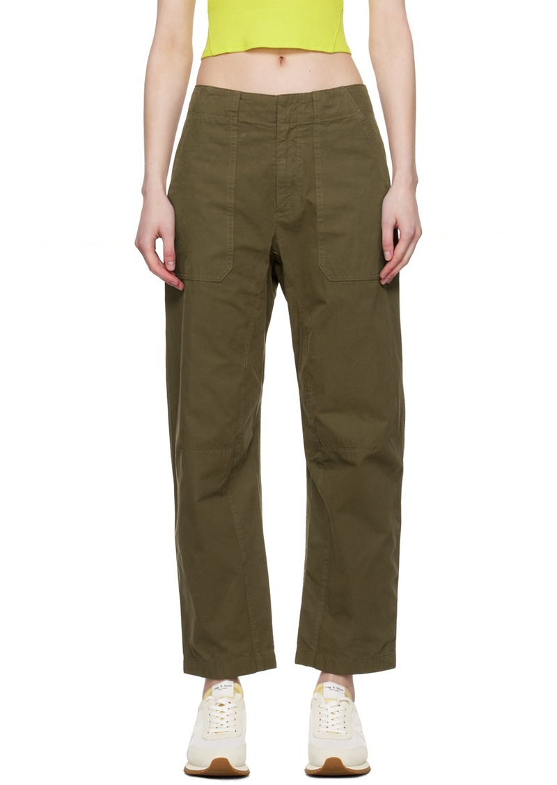 rag & bone Green Leyton Trousers