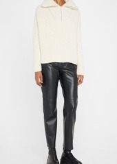 Rag & Bone Hannah Half-Zip Ribbed Sweater