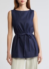 rag & bone Holland Sleeveless Linen Blend Tunic Top