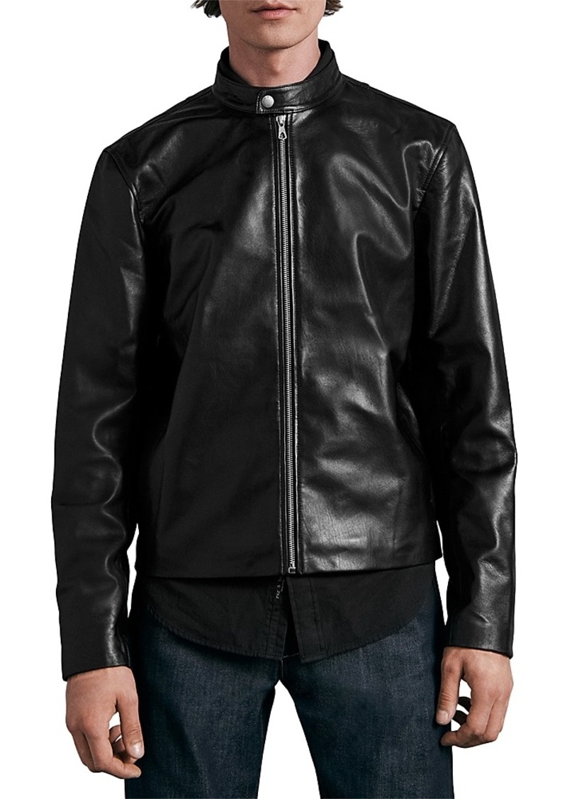 rag & bone Icons Archive Cafe Leather Racer Jacket