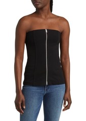 rag & bone Irina Exposed Zip Strapless Top