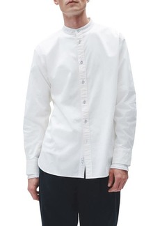 rag & bone Landon Band Collar Stretch Cotton Button-Up Shirt