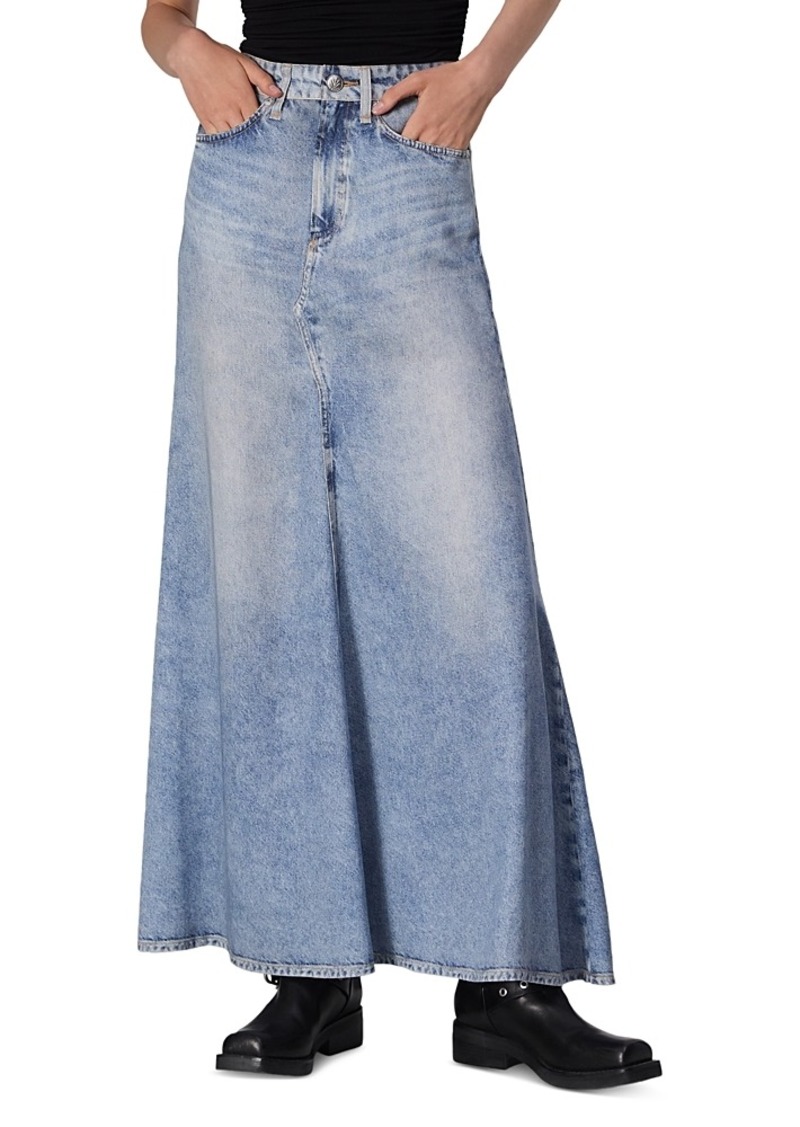 rag & bone Liquid Miramar Denim Maxi Skirt