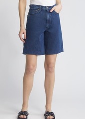 rag & bone Mckenna High Waist Denim Bermuda Shorts