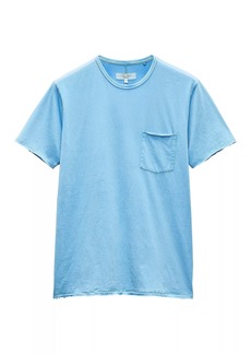 Rag & Bone Men's Miles Tee in Principal Jersey, Blue Skies