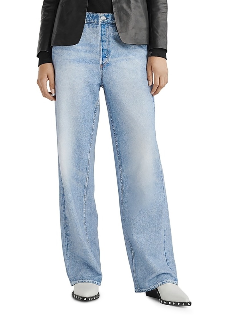 rag & bone Miramar High Rise Wide Leg Stretch Sweatpant Jeans in Noosa