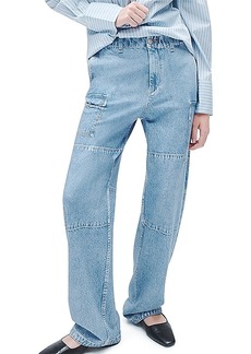 rag & bone Miramar Nora High Rise Cotton Cargo Sweatpant Jeans in Celeste