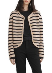 rag & bone Nancy Stripe Wool Blend Cardigan