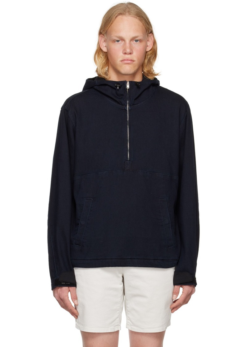 rag & bone Navy Drawstring Hoodie