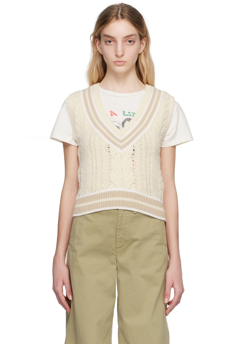 rag & bone Off-White Brandi Vest