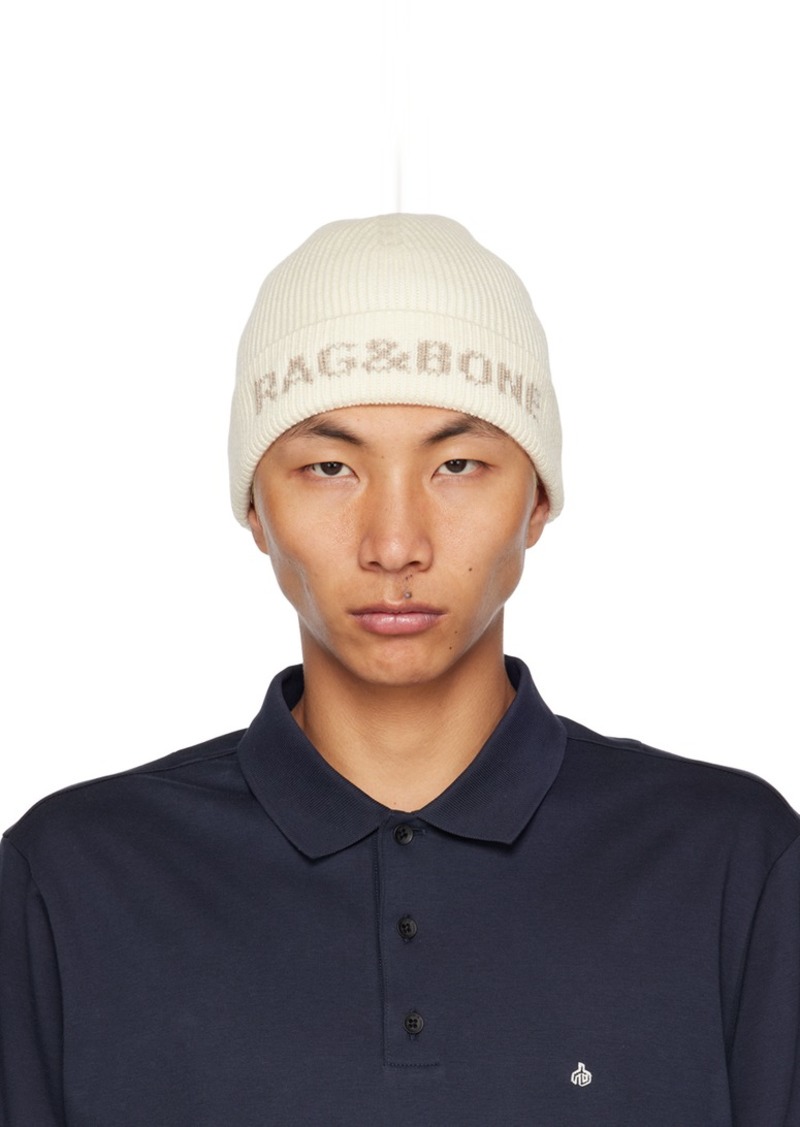 rag & bone Off-White Margo Beanie