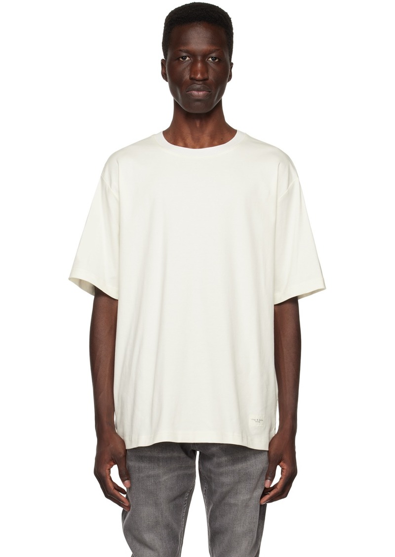 rag & bone Off-White Patch T-Shirt