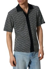 rag & bone Payton Short Sleeve Knit Button-Up Shirt