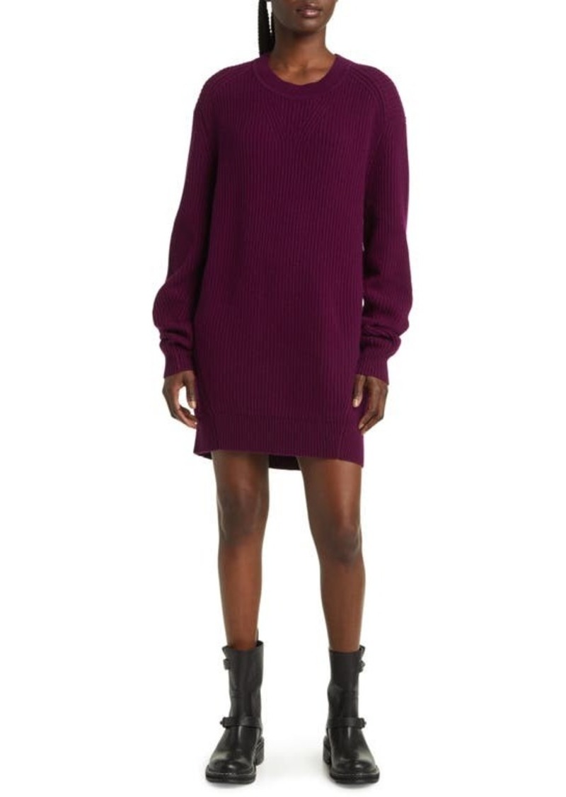 rag & bone Pierce Long Sleeve Cashmere Shift Minidress