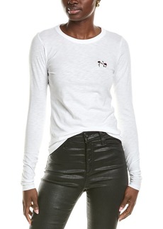 rag & bone Rose Embroidered T-Shirt