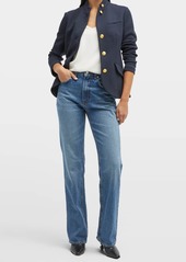 Rag & Bone Slade Single-Breasted Stand Collar Blazer