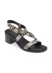 rag & bone Snakeskin Embossed Slingback Sandal