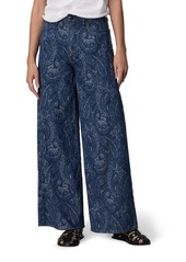 rag & bone Sofie Paisley Print High Waist Wide Leg Jeans