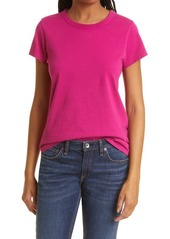 rag & bone The Garment Dye Organic Cotton T-Shirt in Deep Pink at Nordstrom